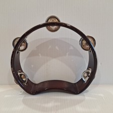 First Act Wooden Half Moon Tambourine 8"