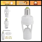 PIR Motion Sensor Light Socket E27 Bulb Holder, 360° Detection for Home Use