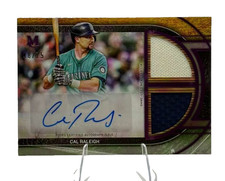 2025 Topps Museum Collection Cal Raleigh Signature Swatches Dual Relic Auto  /75