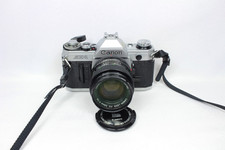 Canon AE-1 35mm SLR Film Camera With 50mm F1.4 Lens Nice But Broken Battery Door