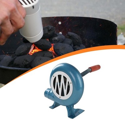 Luftgebläse mit Handkurbel Mini Feuergebläse für Picknick Grill Outdoor Kochen