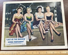 LAST OF THE BADMEN, Meg Randall Saloon Girls, Lobby Card  8x10 CinemaScope,Color