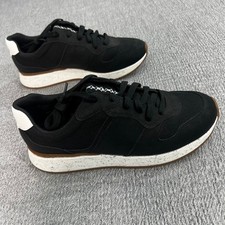 UGG Retrainer Black Leather Sneakers Womens Size 9 Casual Comfort Walking Shoes