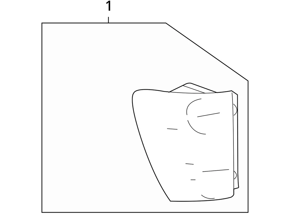 Luz trasera Pontiac Torrent 2006 2007 2008 2009 luz trasera pasajero derecho Foto 4 de 4