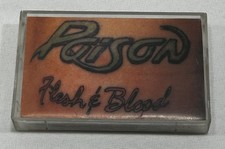 POISON Flesh and Blood Cassette Tape 1990 Capitol Records   TESTED  