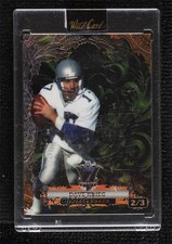 2024 Wild 7 Card Studs Promo Fire Scrolls Green Rainbow Foil 2/3 Dave Krieg 1d3a