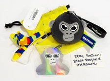 Makeship Gorilla Tag Plush Keychain Monke Backpack Bag Clip +Sticker Reward NEW