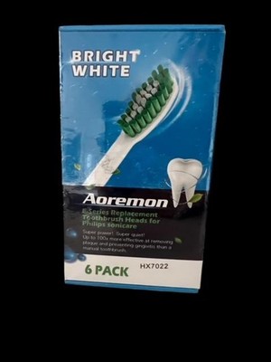 NEW SEALED 6 PACK Aoremon Philips Sonicare e-Series Toothbrush Heads HX7022