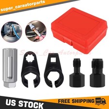 5pcs Oxygen O2 Sensor Socket Removerinstaller Thread Chaser Tool Set Kit 22mm