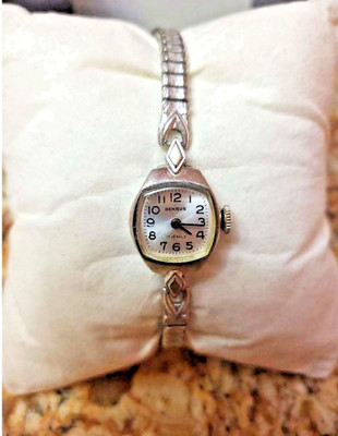 Vintage 1950s Benrus Ladies Cocktail Watch 17J Swiss Manual Wind RUNNING Speidel