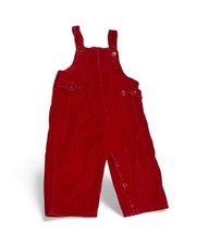 Vintage Kmart red corduroy overalls size 18months 100 cotton