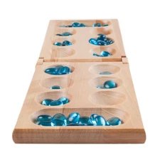 17.5 In. Wooden Folding Mancala Game