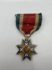 Antique Civil War Military Loyal Legion MOLLUS Enameled 1st Class Veterans Medal