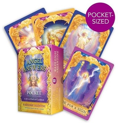 Angel Answers Pocket Oracle Cards: A 44-Card Deck and Guidebook by Radleigh Vale