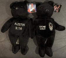 WWF Attitude Bears STONE COLD STEVE AUSTIN By Titan 1999 Beanie Babies 8  Size