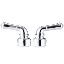 DF-RKC-CP RV Hot and Cold Handles - Plastic Handles with Metallic Plating