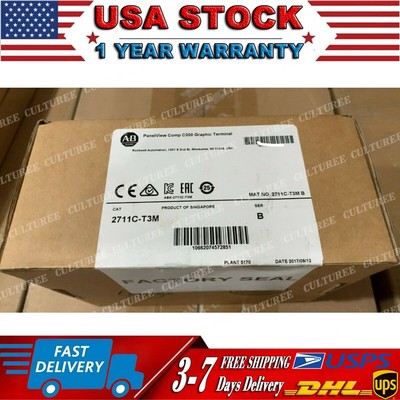 New Sealed Allen Bradley 2711C-T3M PanelView C300 Mono/Touch/RS232/DF1/RS485
