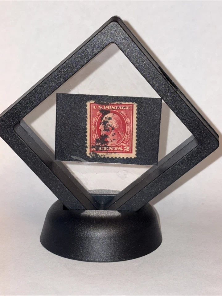 Estampilla roja de 2 centavos de George Washington 1923 rara coleccionable Scott #546 Foto 3 de 4