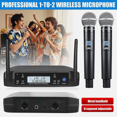 GLXD4+BETA58A Vocal Dual Channel Wireless Microphone for Shure UHF Handheld US