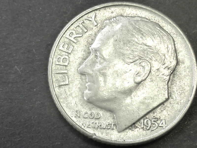 1954-D  ROOSEVELT DIME