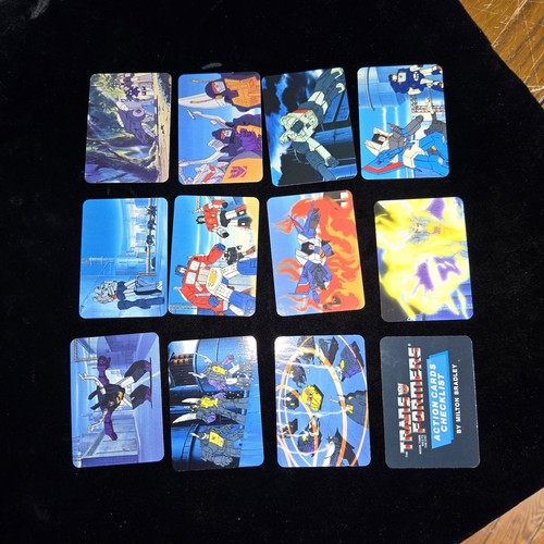 MINT 1985 TRANSFORMERS ACTION CARDS HASBRO Complete 192 Card Set 23 sticker - Picture 17 of 19