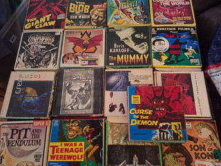 JOB LOT 17 X 200FT SUPER 8 8MM CINE FILM REELS SCI FI HORROR SILENT
