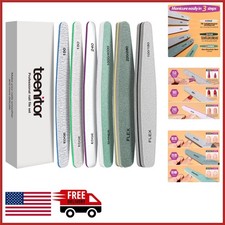 Nail Buffer and File Set 6pcs with Multiple Grits for Perfect Nails