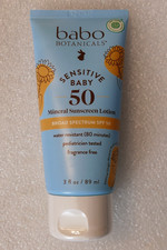 Babo Botanicals Sensitive Baby Mineral Sunscreen ~ 3 FL OZ ~ EXP 12/28 ~ SPF 50