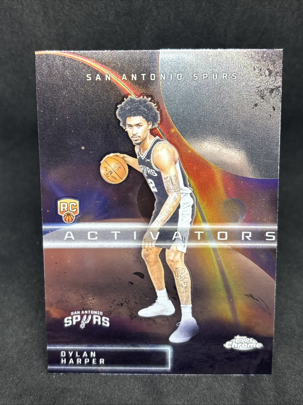 DYLAN HARPER Rookie 2025-26 Topps Chrome Activators San Antonio Spurs RC #AC-12