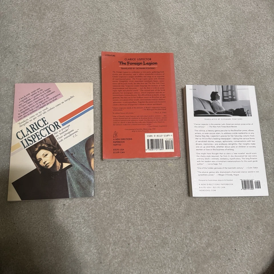 Lot of 3 Paperback Books by Clarice Lispector Stories Cronicas Hora - Image 2 of 4