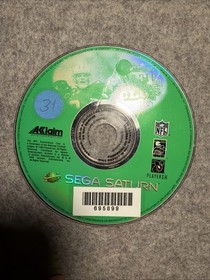 NFL Quarterback Club 96 (Sega Saturn, 1996) Disc & Manual Only T&W