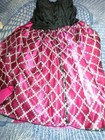 Black Velvet Hot Pink Satin Dress For Young Girls In Good Condition — photo 6