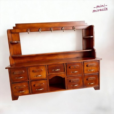 Dollhouse Miniatures Unfinished Vintage Cabinet Kitchen 1/12 Scale Cute Market