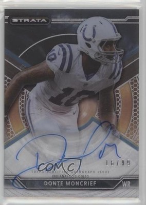 2015 Topps Strata Blue 16/99 Donte Moncrief #SA-DM Auto 2r5