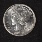 1942 *P* MERCURY HEAD SILVER DIME **FREE SHIPPING**C2949