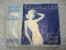 Vintage Kleinert's Dress Shields Size 2 White Reg Shape Jubilee Soft Lingerie