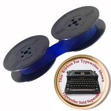 BLUE Ink Typewriter Ribbon for a 1930s Smith Corona Comet Flattop Has Eyelets