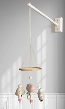 Crib Mobile Wooden Arm, Wall Mounted Suitable for All Cribs 100 Natural Larc...