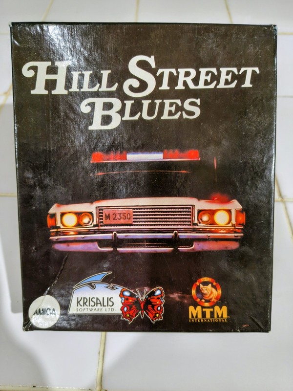 Hill Street Blues Amiga Big Box Complete Rare Untested