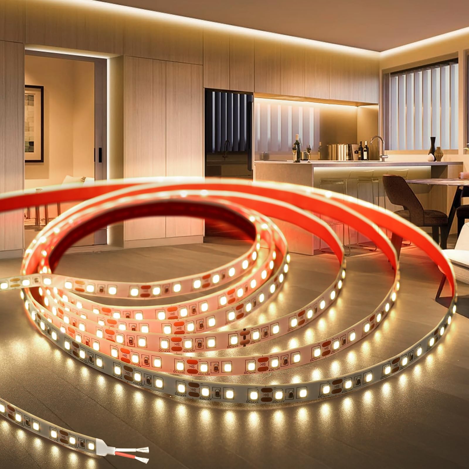Bande Led 24V lumineuse et sécable de 10M pour profilé alu