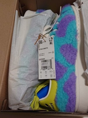 Adidas x Disney Stan Smith Monsters Inc Sulley GZ5990 Fluffy Sneakers