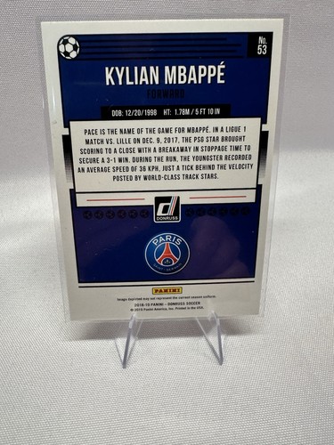 2018-19 Panini Donruss Press Proof Silver KYLIAN MBAPPE #53 France - Picture 4 of 4