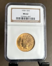 1926 Indian $10 gold Eagle, NGC MS-62