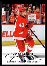 2025-26 Upper Deck Series 1 Young Guns #204 Carter Mazur Rookie RC
