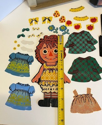 洋書 Raggedy Ann Colorforms Dress-Up Set Vintage Colorforms Raggedy Ann Dress Up Kit 1960's Preowned | eBay