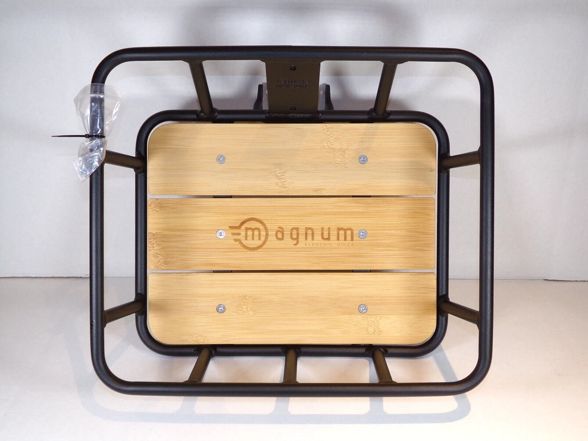 New Magnum Aluminum Welded Electric Bike Basket Front Carrier Rack