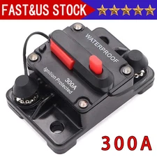 Waterproof Car Circuit Breaker Fuse Reset 30-300 Amp 12V-48V DC Car Boat Auto