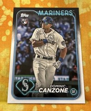 2024 Topps Series 1 Base Rookie RC #195 Dominic Canzone Mariners