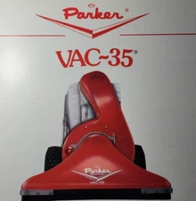 Parker VAC-35 Walk-Behind Power Litter Vacuum Sweeper Sales Brochure Catalog 