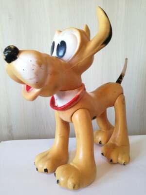Antiguo juguete de goma grande vintage de Walt Disney 